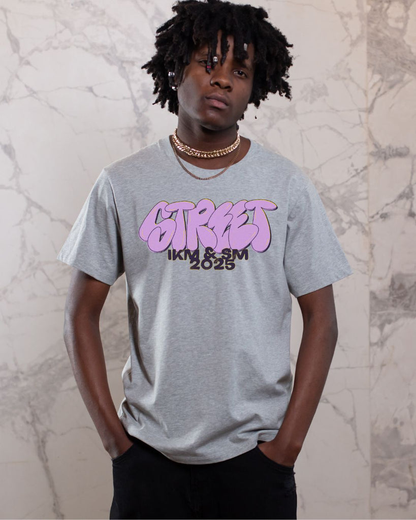 Street SM 25 T-paita, Harmaa & Pink