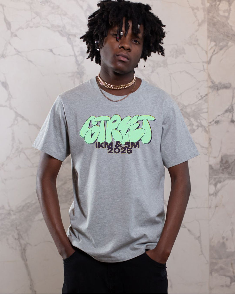 Street SM 25 T-paita, Harmaa & Green