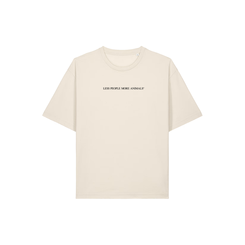Less People More Animals, Oversize, Natural Raw
