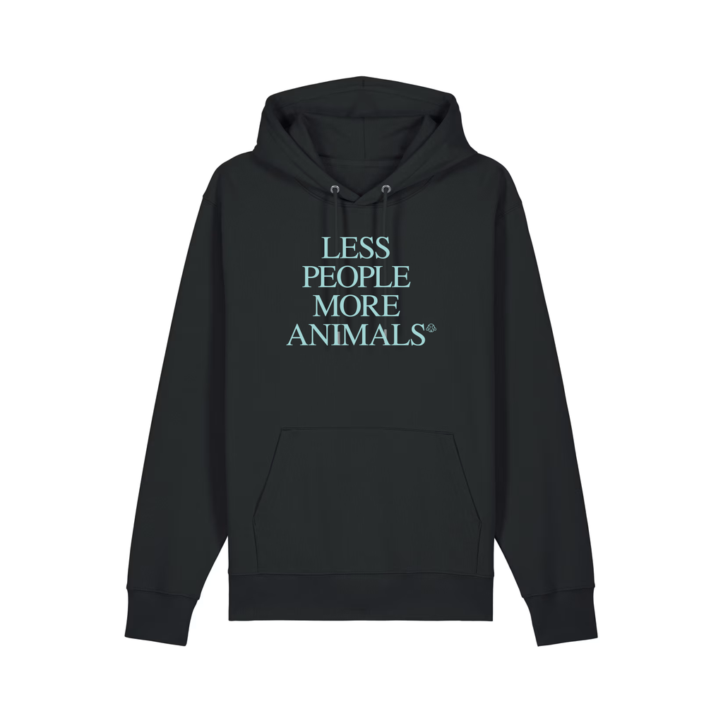 Less People More Animals Huppari, Black