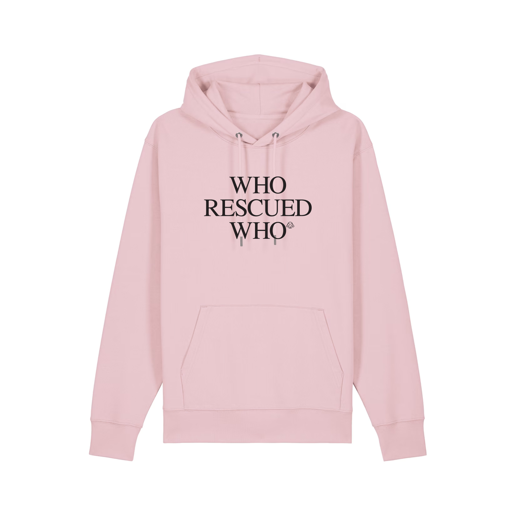 Less People More Animals Huppari, Cotton Pink