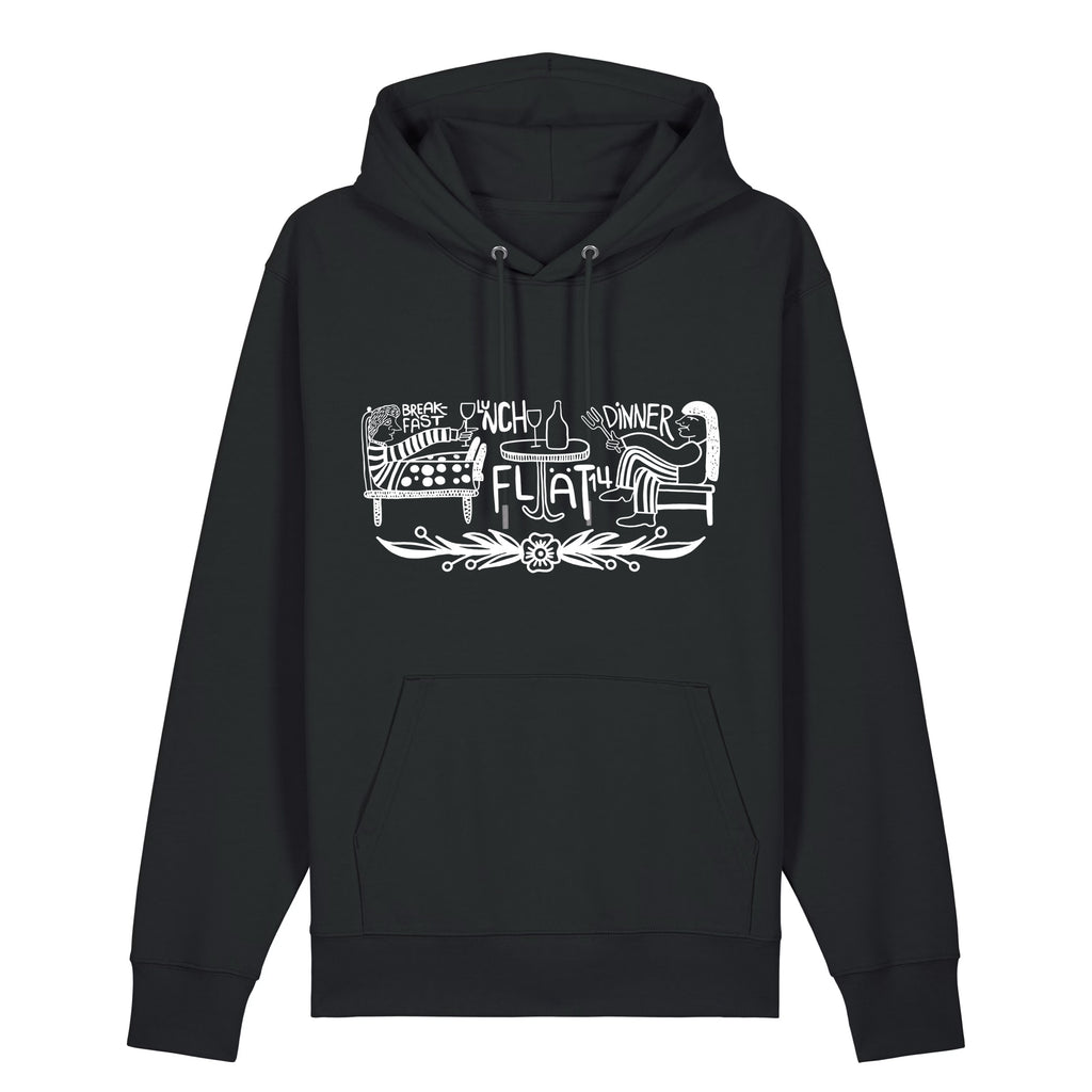 Flät14 Huppari, musta