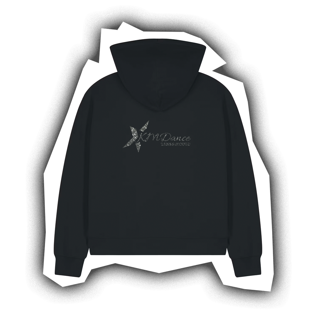 KMDance Naisten Zip Huppari, Musta