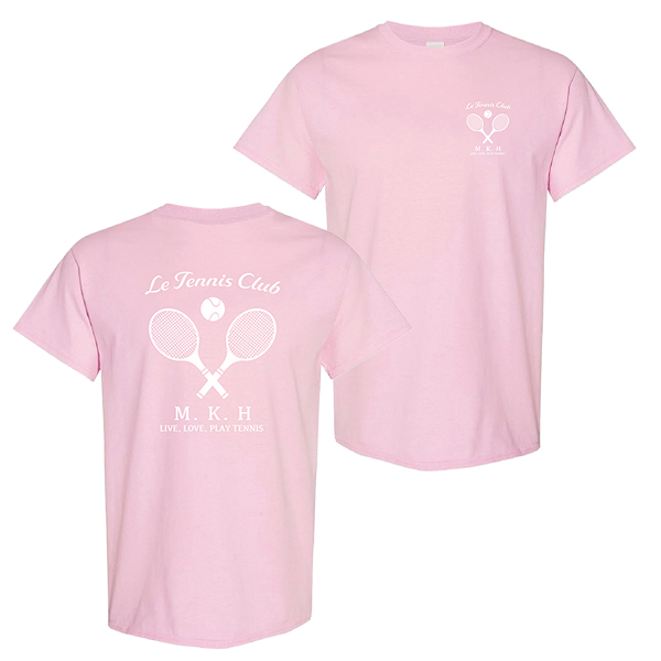 Vintage Sport Le Tennis Double Sided, Pink