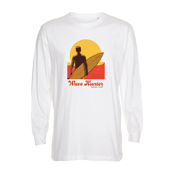 Vintage Sport Surf, Valkoinen Longsleeve