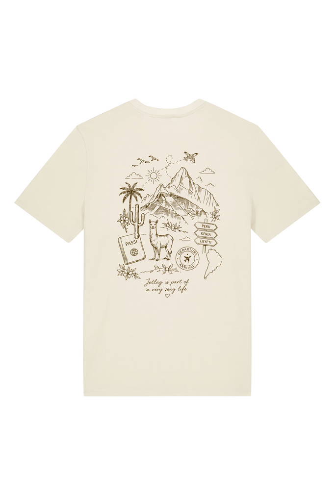 Matkamimmi Unisex T-paita, Natural Raw