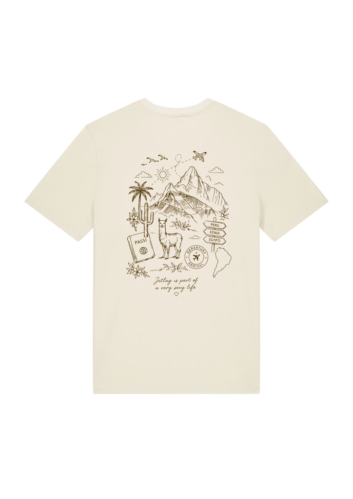 Matkamimmi Unisex T-paita, Natural Raw
