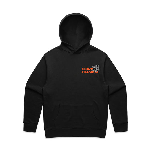 Print Helsinki YOUR LOCAL huppari musta