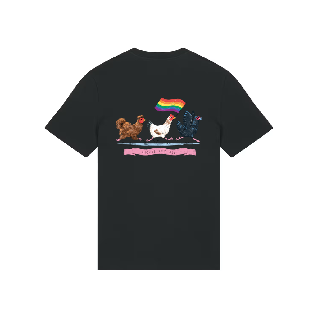 Aurora Rights For All T-paita, Black