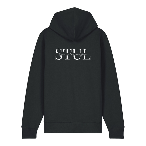 STUL Zip Huppari, Musta