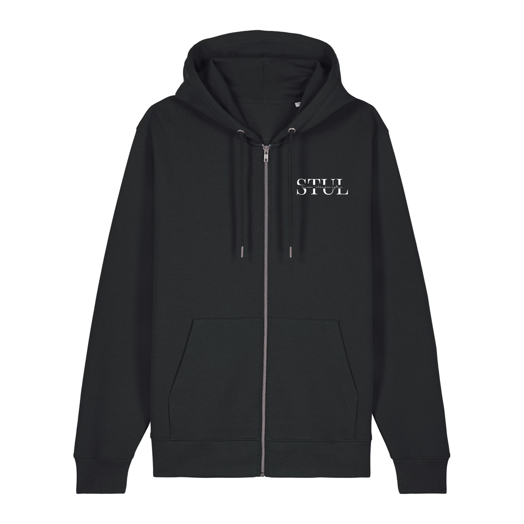 STUL Zip Huppari, Musta