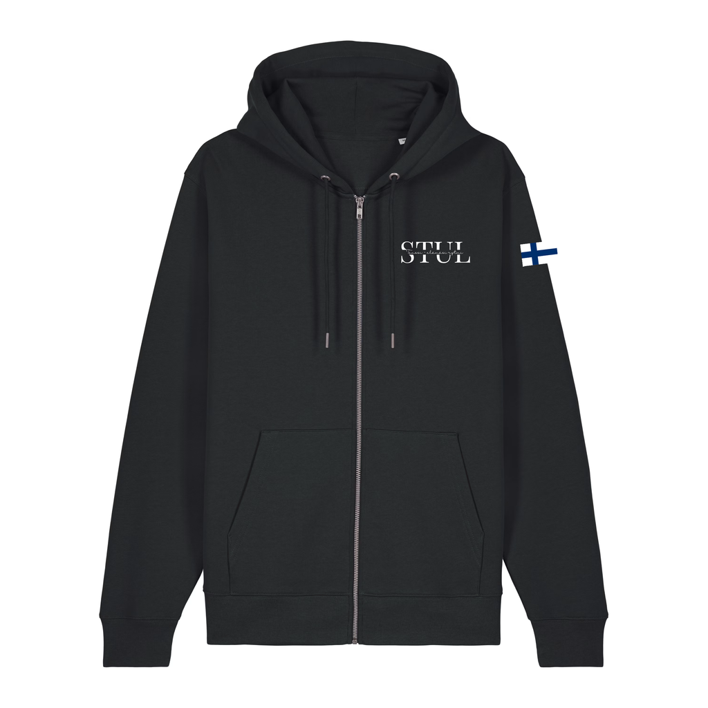 STUL Zip Huppari, Musta