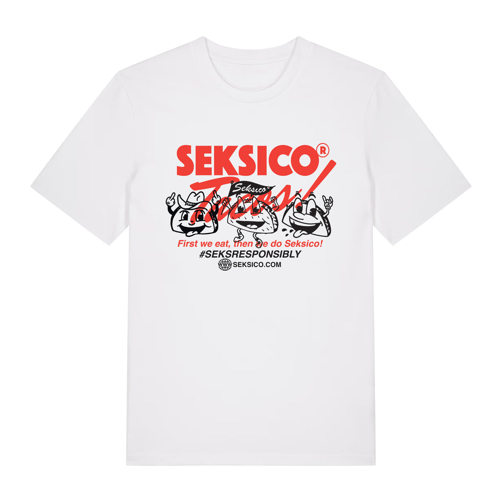 SEKSICO Seksresponsibly T-paita valkoinen