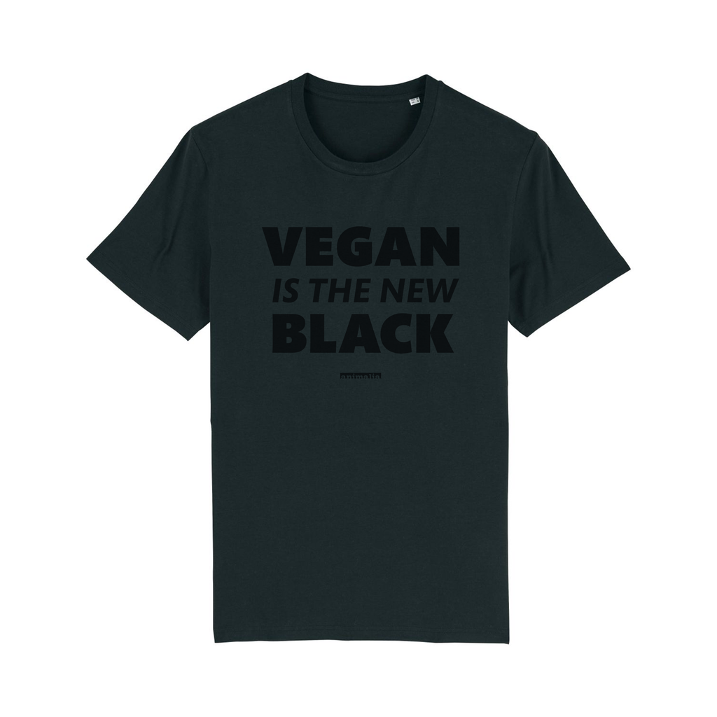 Animalia Vegan Is The New Black T-paita Black
