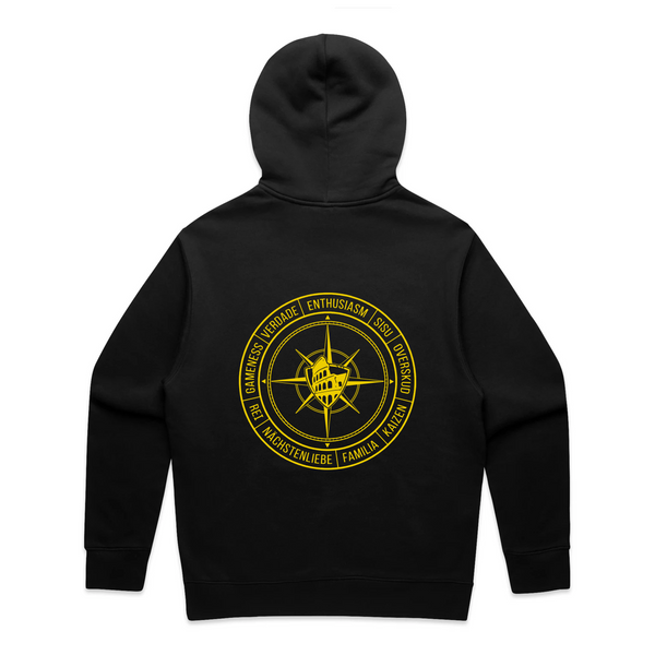 TFW Kompassi Zip Hoodie, musta