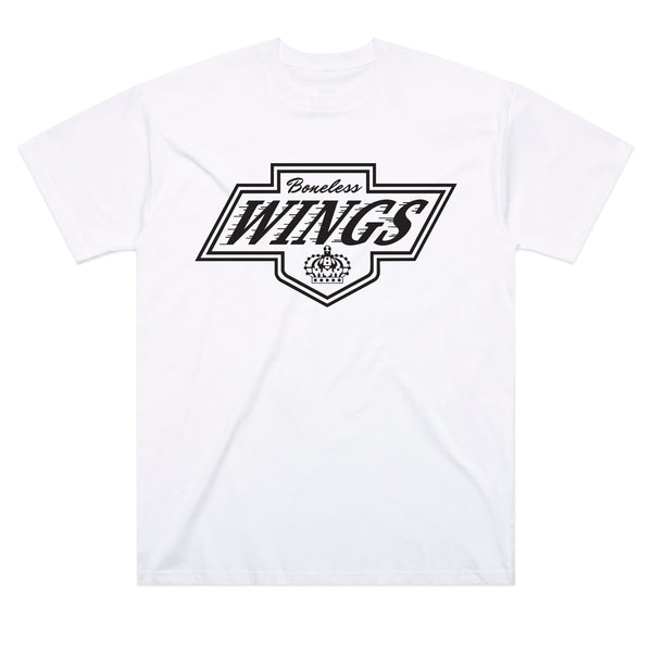 BONELESS WINGS T-paita, valkoinen