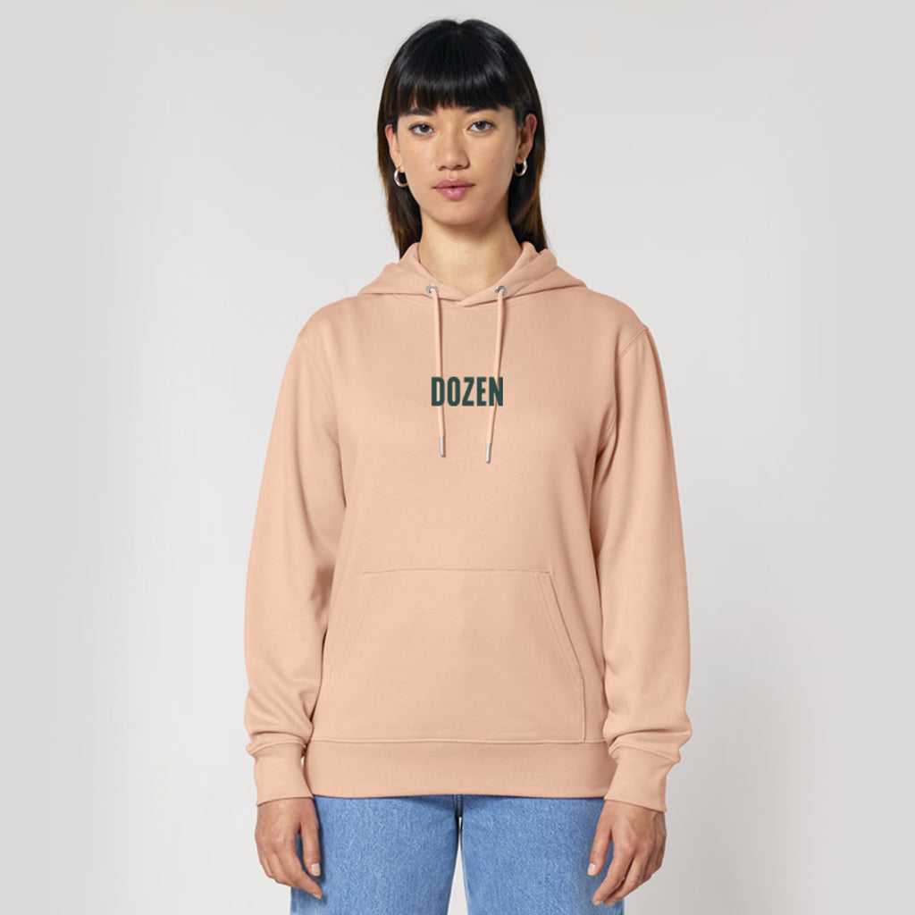 DOZEN Logo Hoodie, Peach