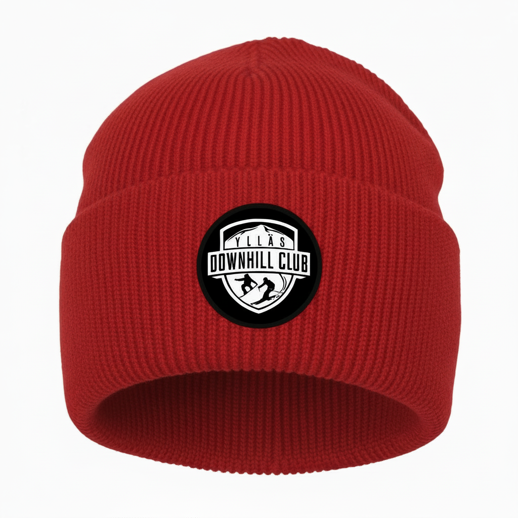 Ylläs Downhill Club, Merinovillasekoitepipo, musta ja punainen