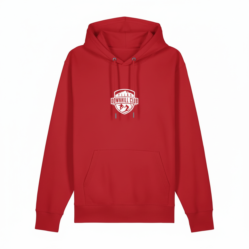 Ylläs Downhill Club Huppari, musta ja punainen