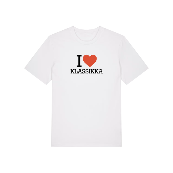 Klassikka I Love Klassikka T-paita, White