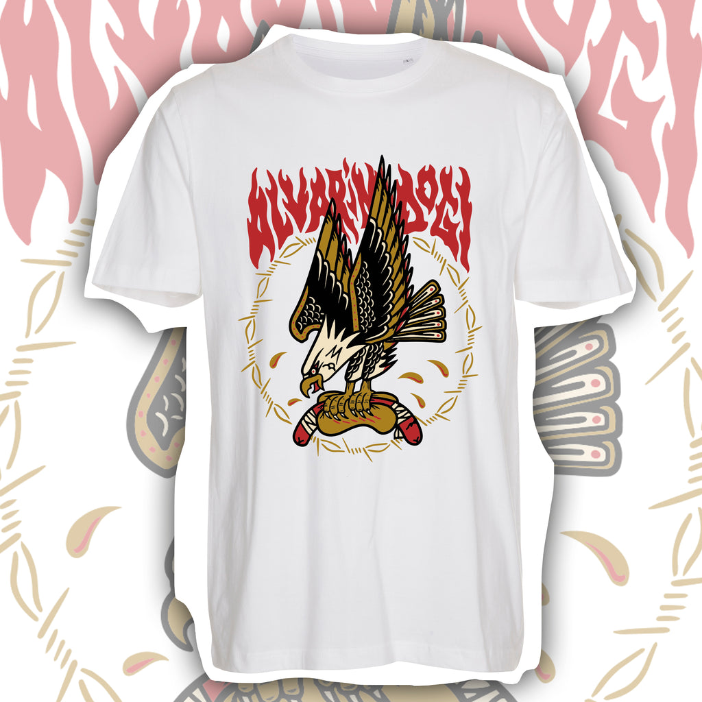 Alvarin Dogi Kotka T-paita Valkoinen